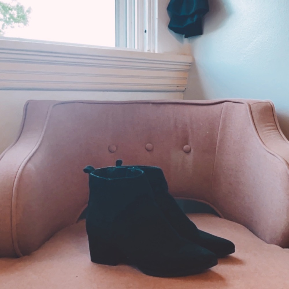 SUEDE ANKLE HIGH BOOTS